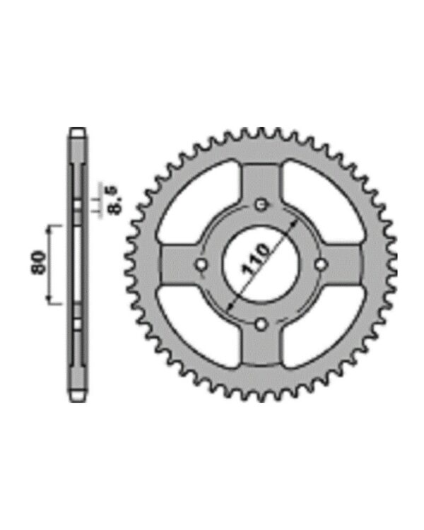 SPROCKETS PBR REAR 4597-42