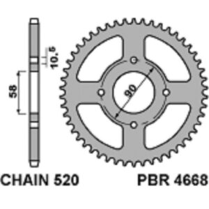 SPROCKETS PBR REAR 4668-45