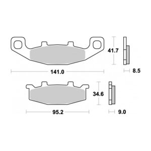 SBS 597HF Brake Pad