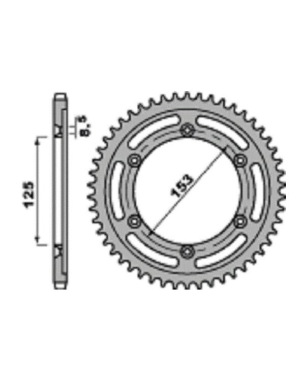 SPROCKETS PBR REAR 4547-54