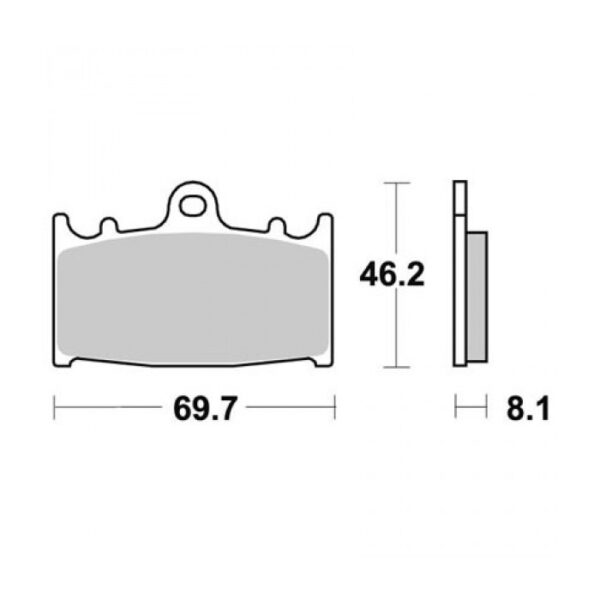 SBS 631HF Brake Pad - Image 2