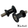 bb-80k. Keiti Swingarm Bobbins - 6mm - Black