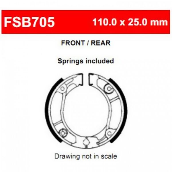 220-FSB705A#1.jpg. FERODO BRAKE SHOE (EBC304/SBS2013)