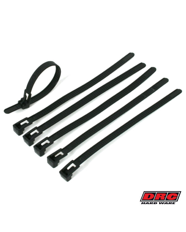 RELEASE TIES DRC BLACK 150mm